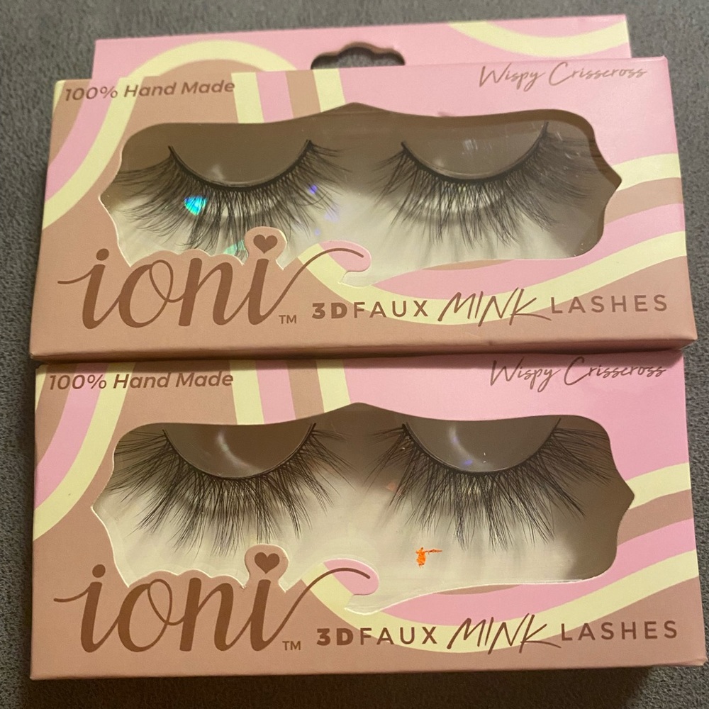 💜Ioni Wispy Crisscross 3D Faux MinkLashes #686632
